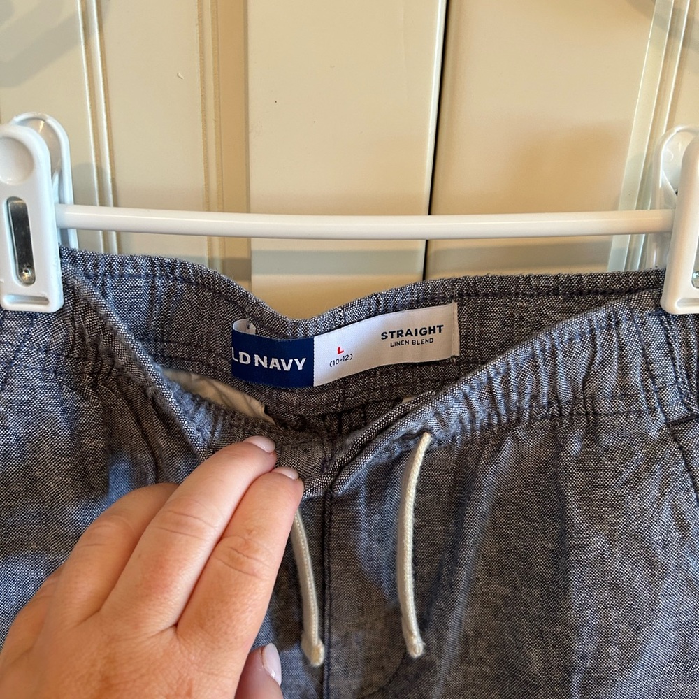 Boys linen blend pants